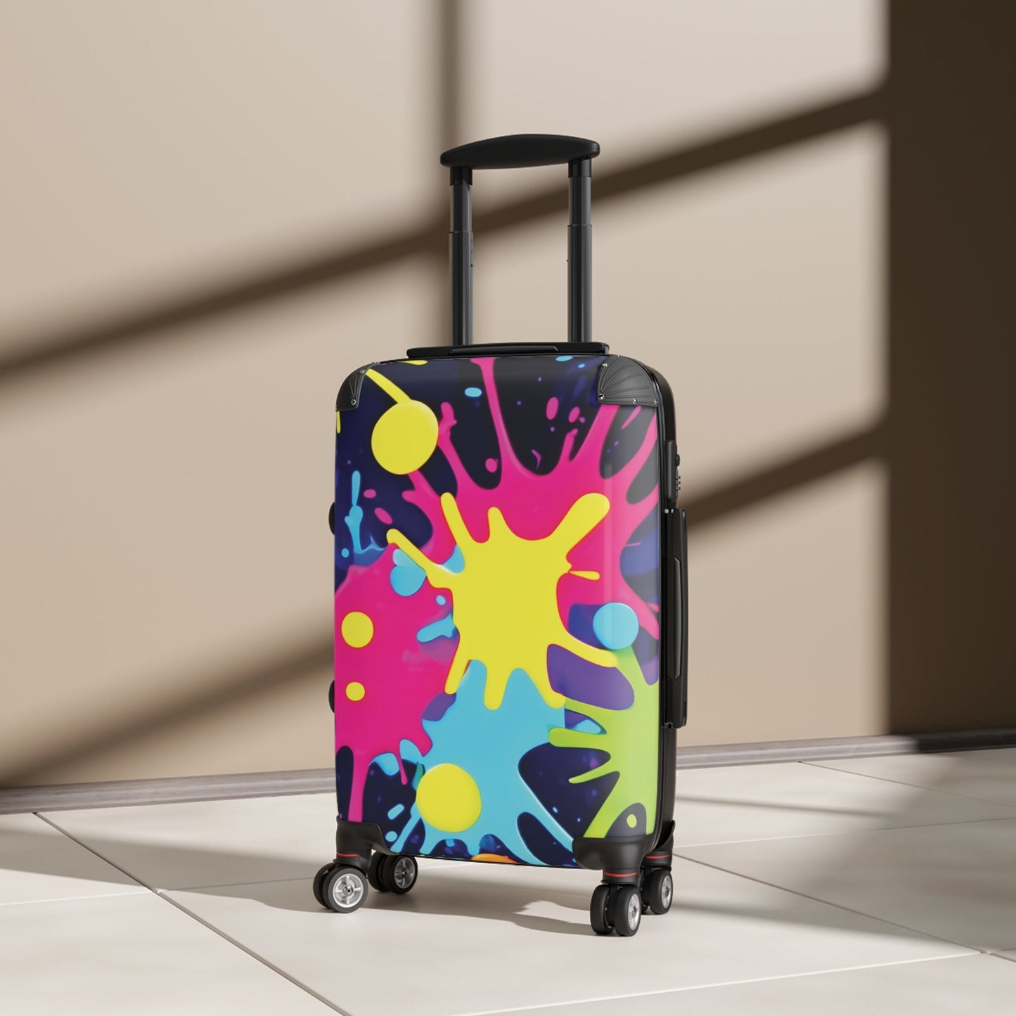 Color Splash Suitcase — Bright Paint Splat Carry-On for Travelers