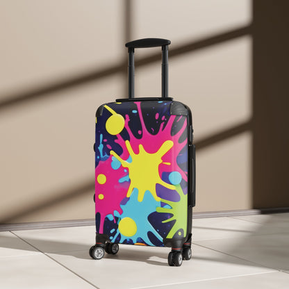 Color Splash Suitcase — Bright Paint Splat Carry-On for Travelers