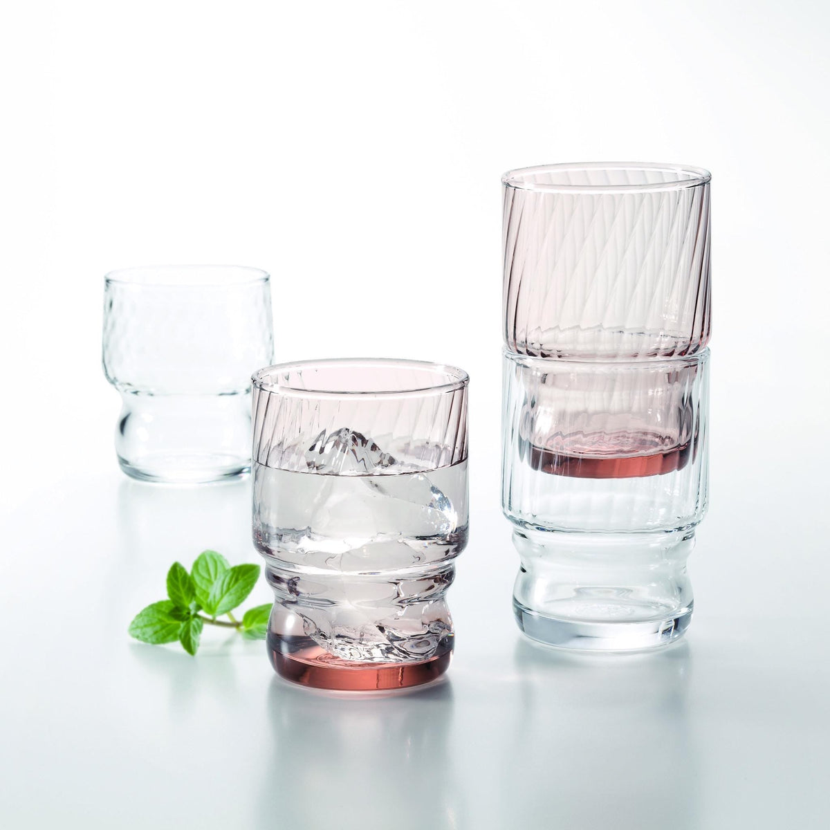 Stackable: Set of 6 Tumblers - 3 Colors [Japan]