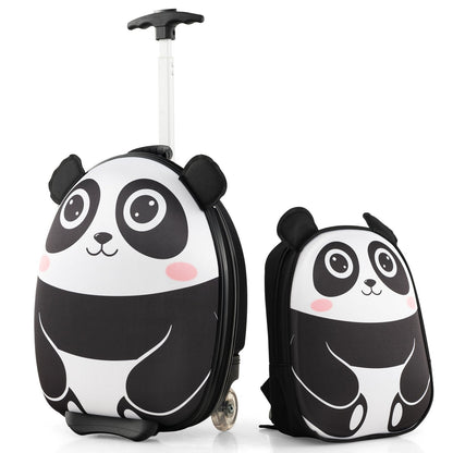 Lightweight and Portable Rolling Suitcase for Children-Pink