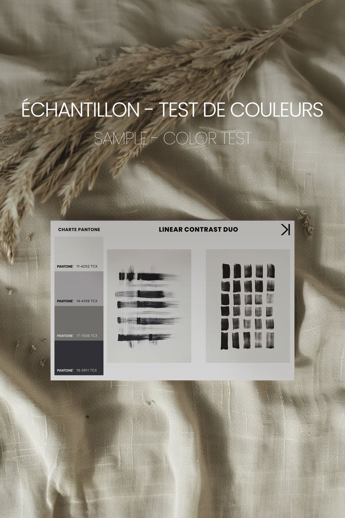 LINEAR CONTRAST DUO (2 Oeuvres sur toile étirée)