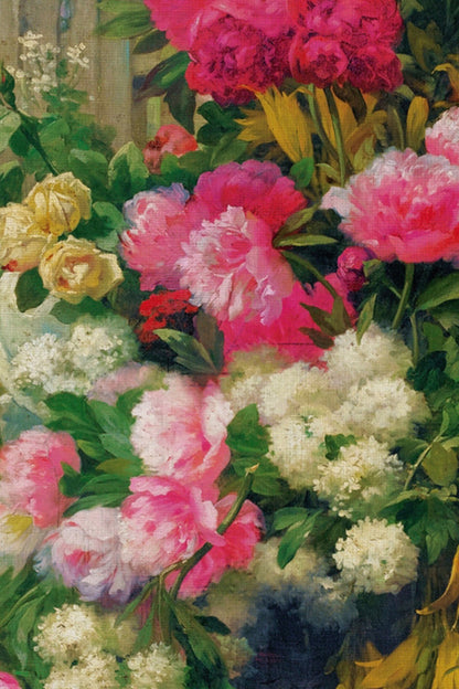 JARDIN D'ÉTÉ, CADRE VINTAGE OR