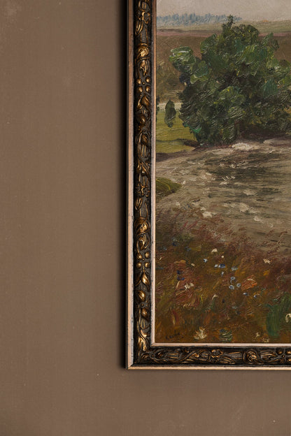 DOUCEUR DE PRINTEMPS, CADRE VINTAGE BRONZE