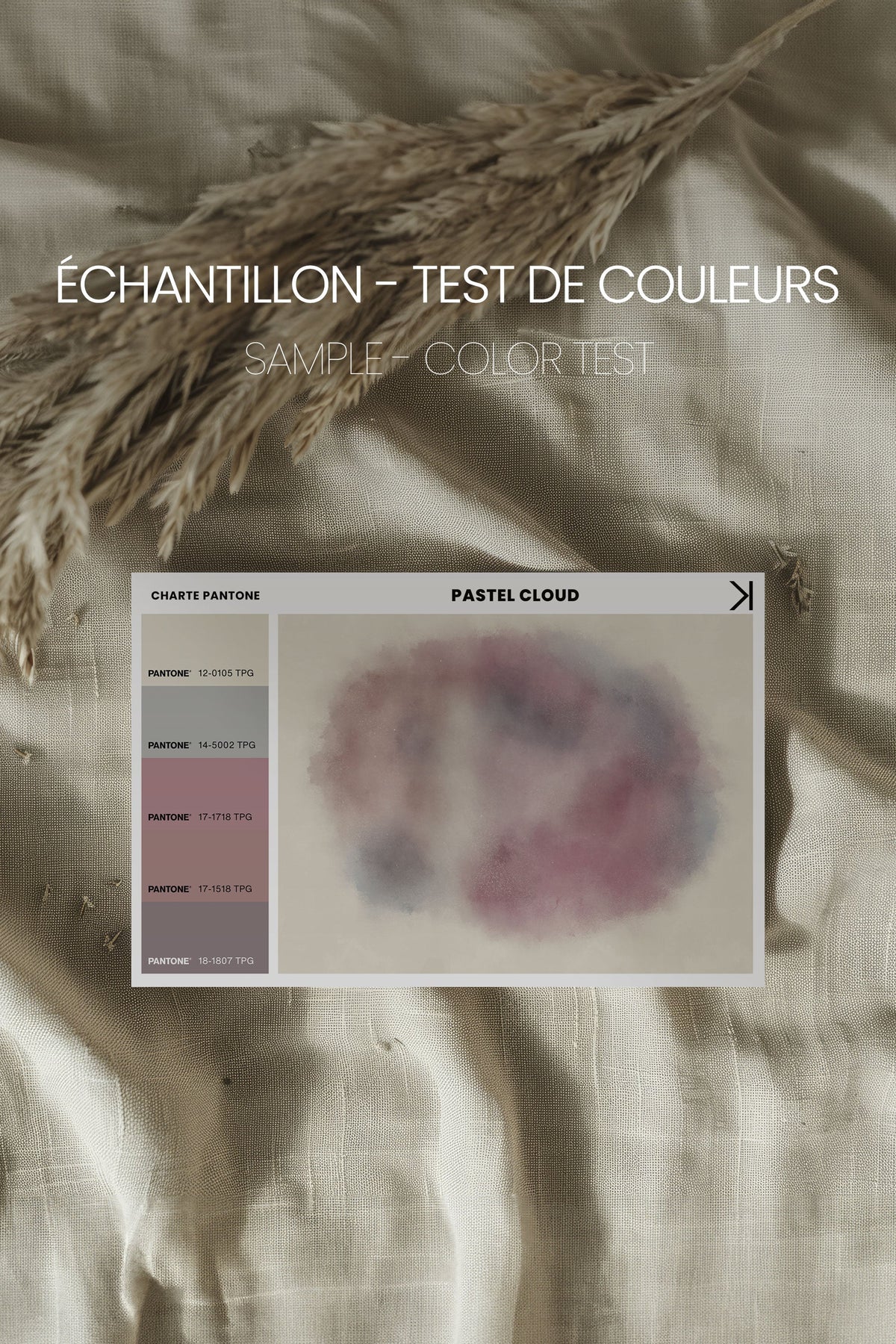 PASTEL CLOUD, Oeuvre sur toile étirée