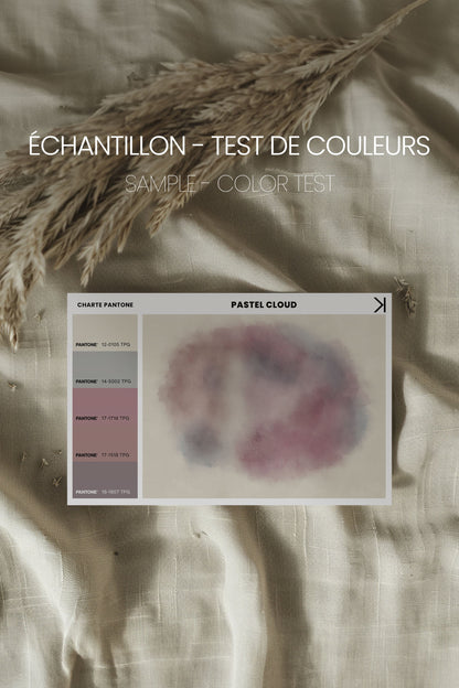PASTEL CLOUD, Oeuvre sur toile étirée