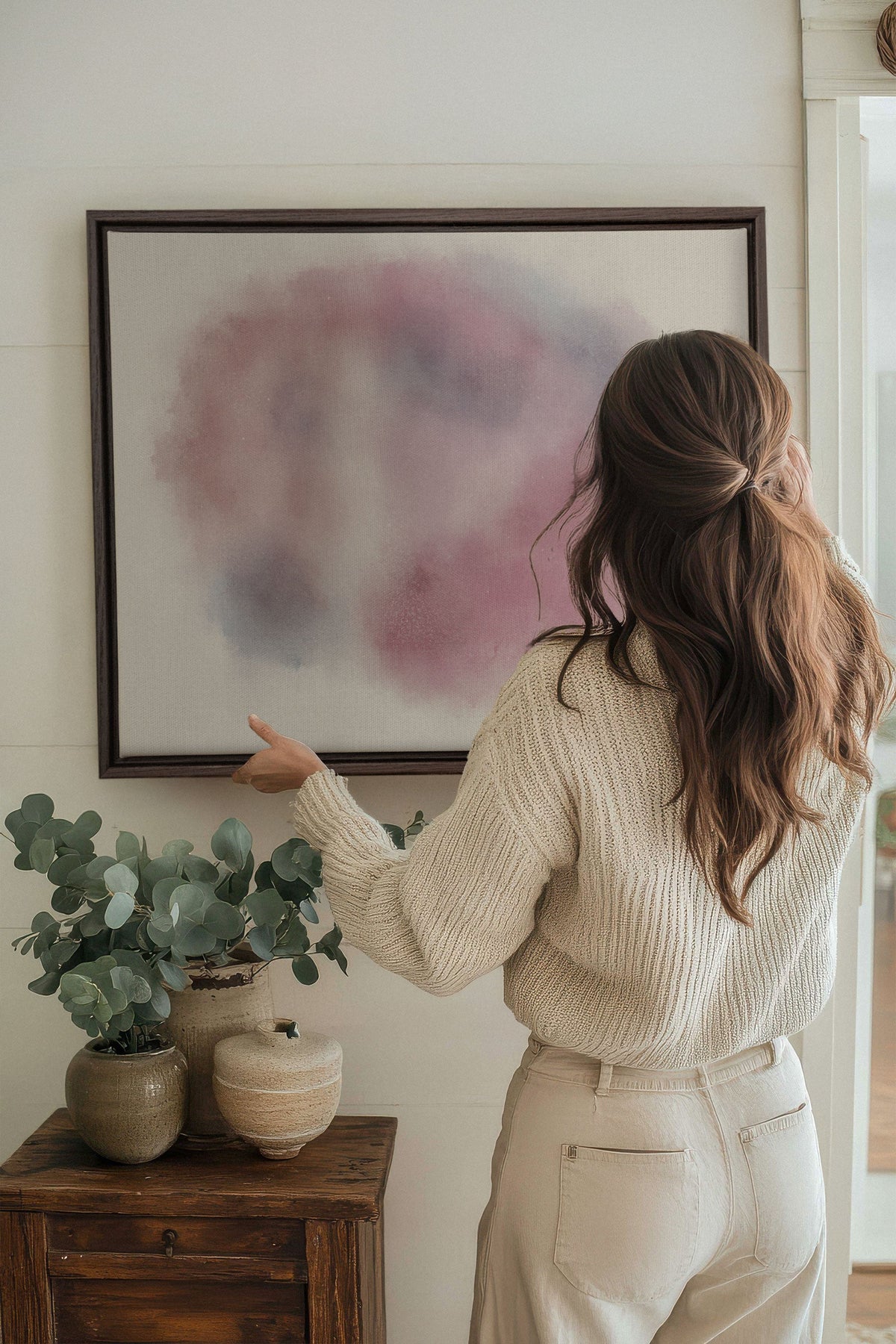 PASTEL CLOUD, Oeuvre sur toile étirée