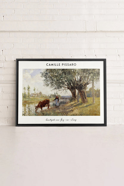 PISSARO, Oeuvre sur toile étirée