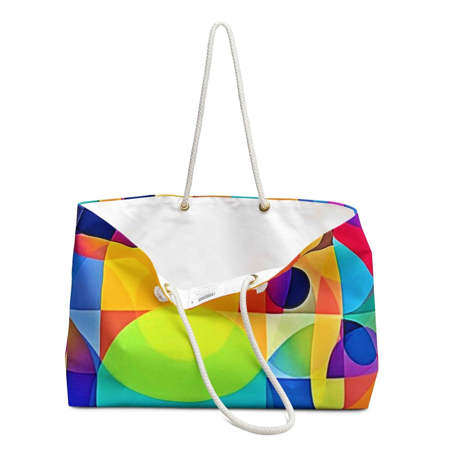 Abstract Colorful Geometric Pattern Weekender Bag