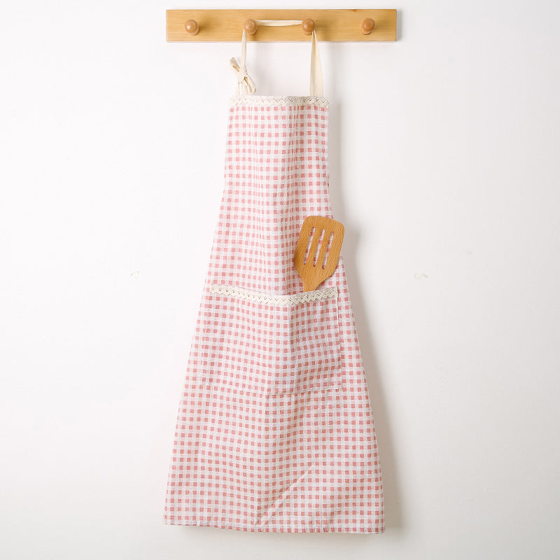 Cotton and linen Kitchen Apron