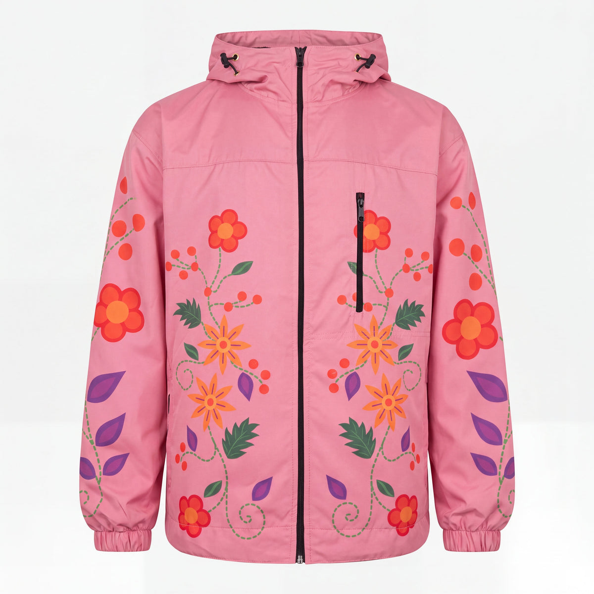 Pink Spring Blossom Windbreaker