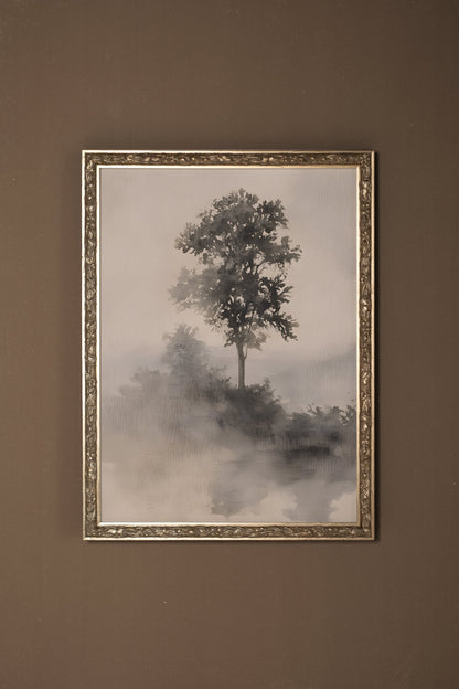 SILENCE DE LA BRUME, CADRE VINTAGE ARGENT