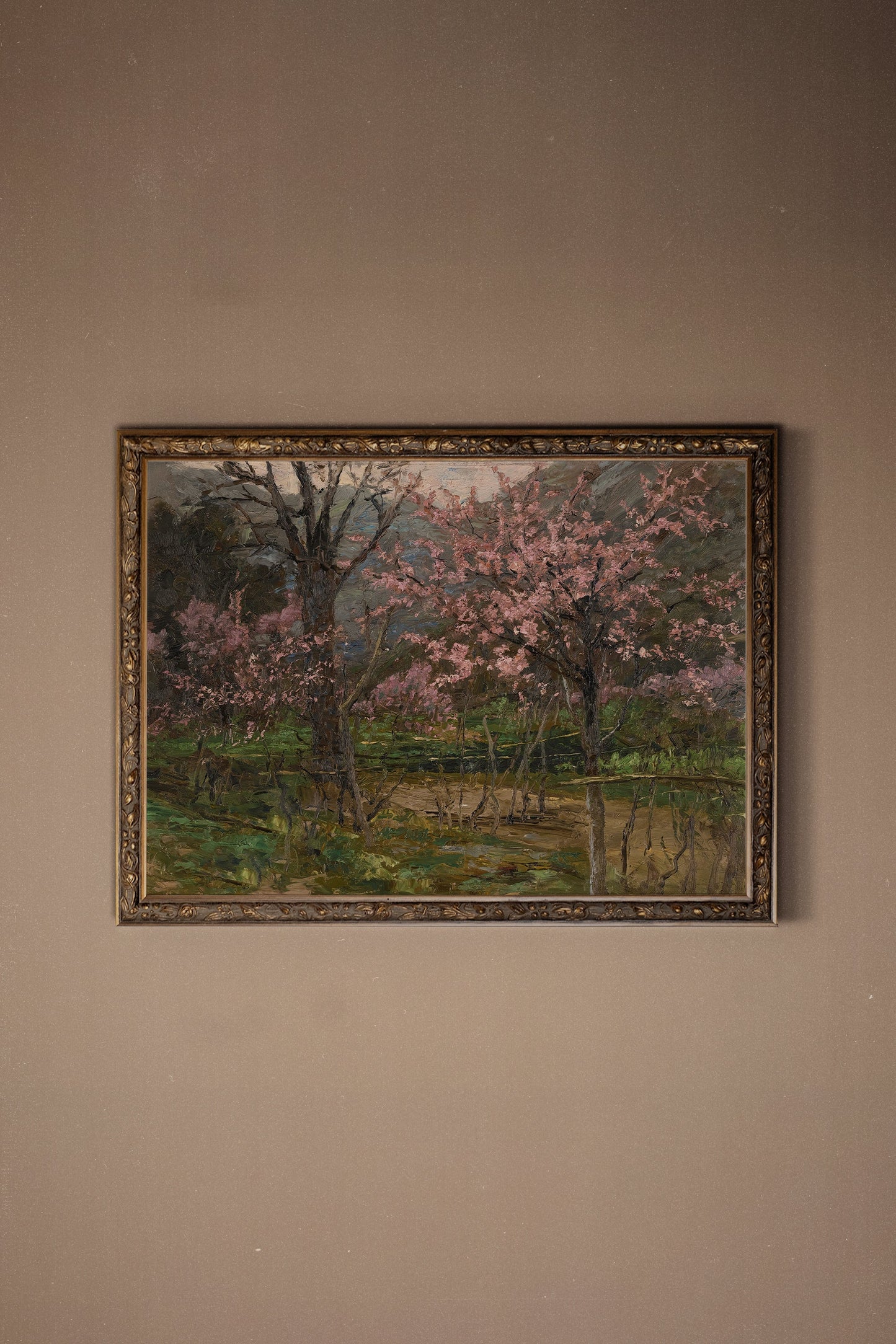 FLORAISON SAUVAGE, CADRE VINTAGE BRONZE