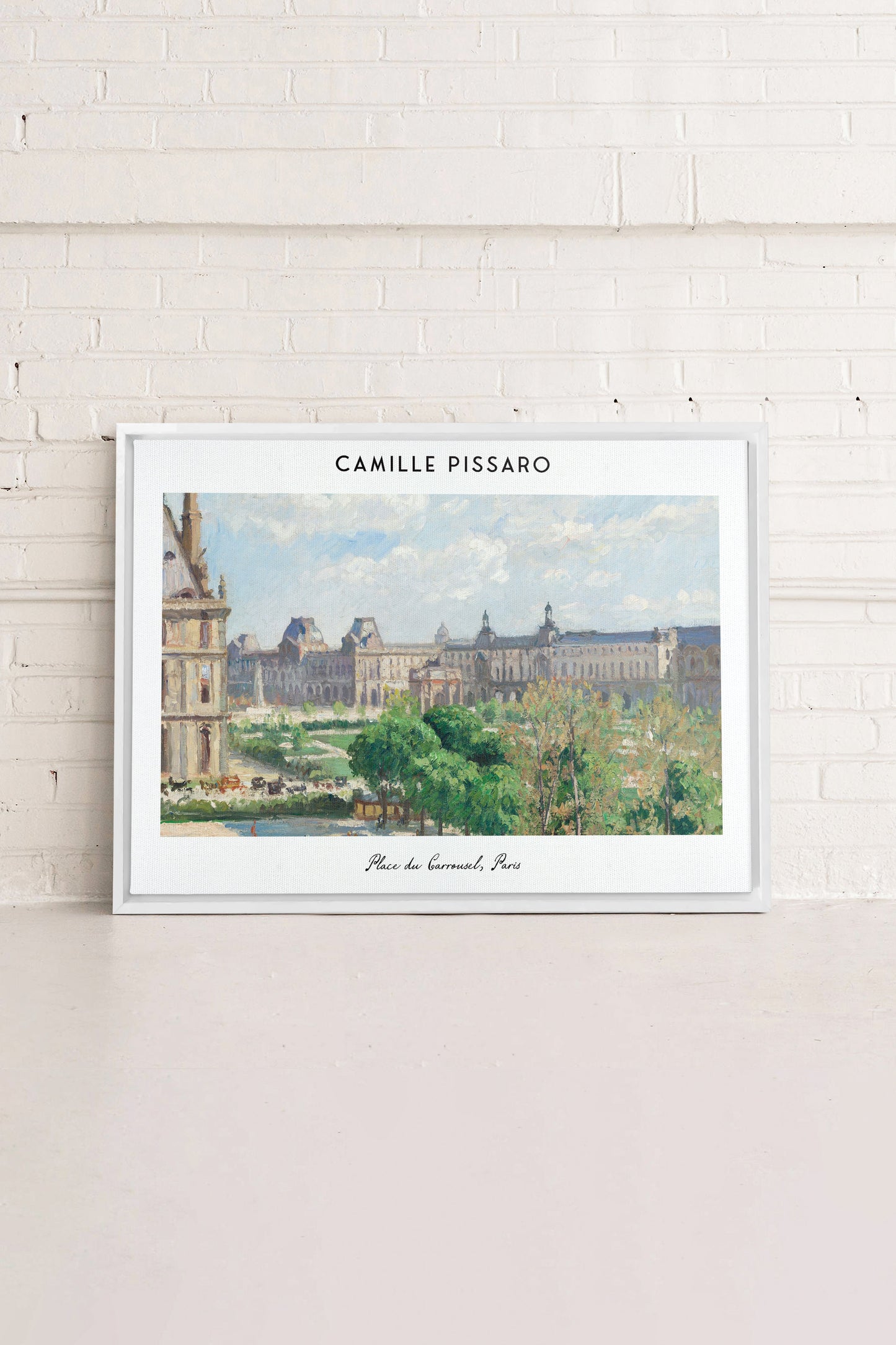 PLACE DU CARROUSEL, Oeuvre sur toile étirée