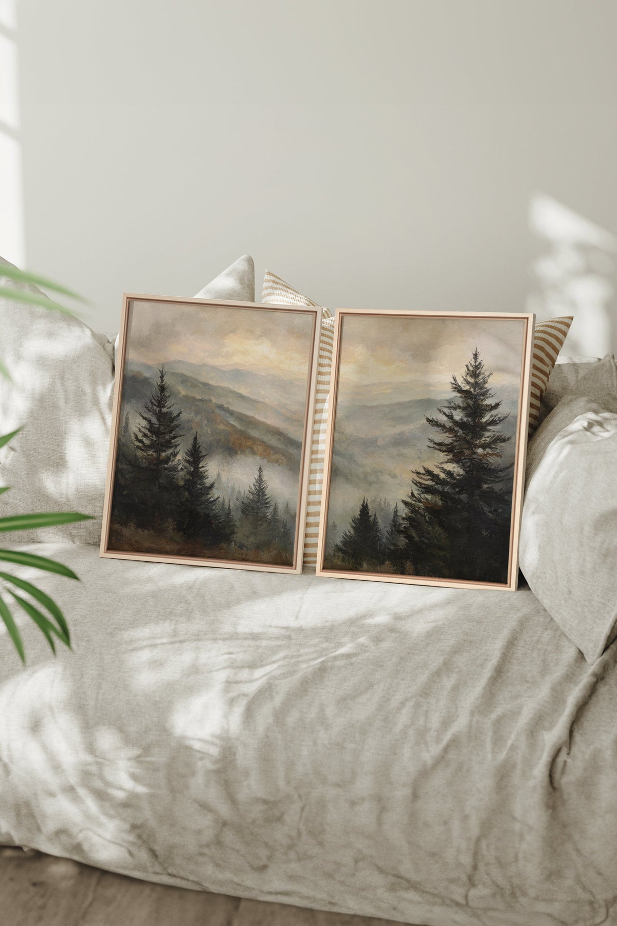 ECHOES IN THE MIST DUO (2 Oeuvres sur toile étirée)