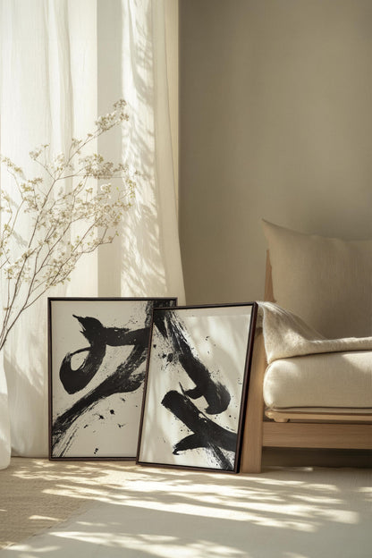 SHARP SHADOWS (2 Oeuvres sur toile étirée)