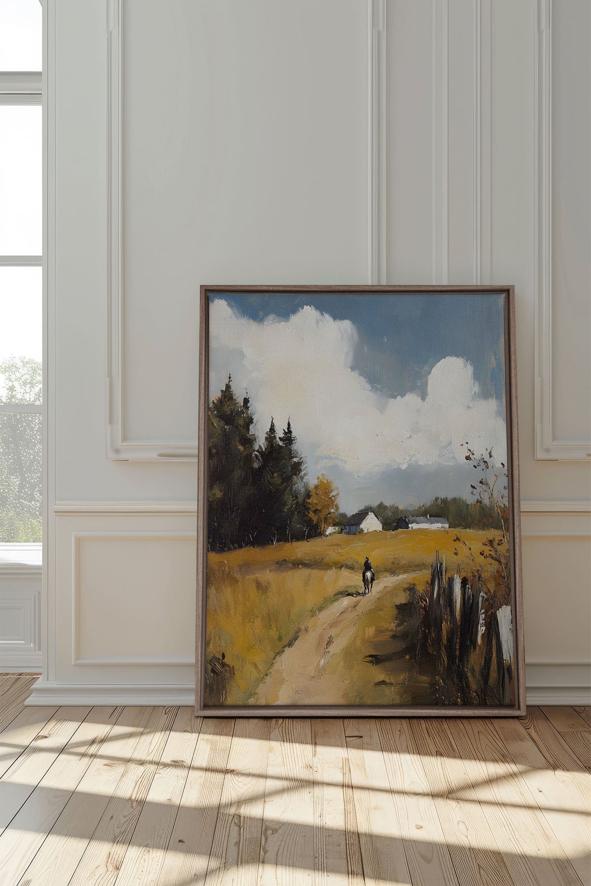 THROUGH THE FIELDS, Oeuvre sur toile étirée