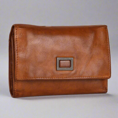 MET Women's Square Tab Leather Wallet
