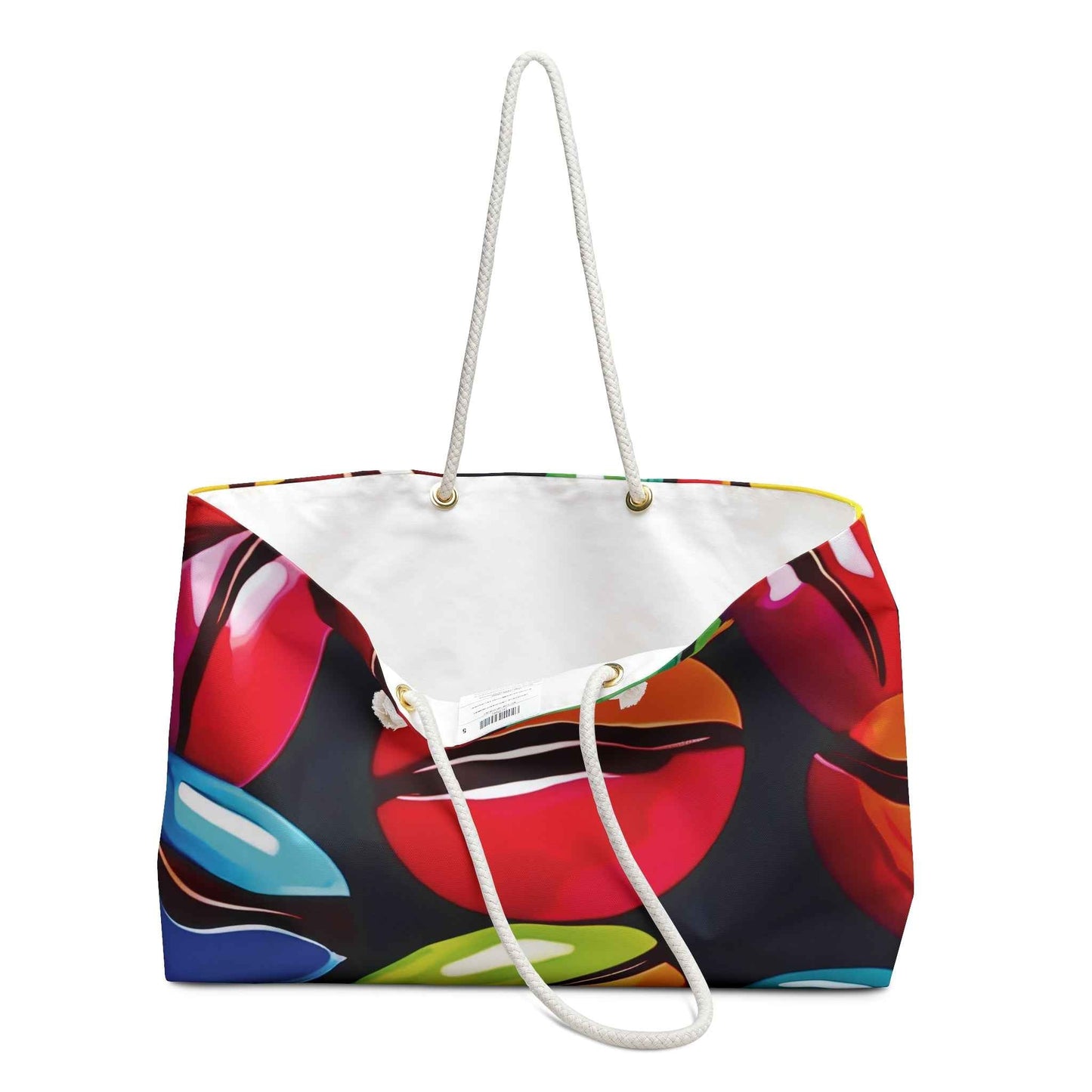 Colorful Coffee Bean Weekender Bag | Travel Tote, Coffee Lover Duffle | Moms Gifts