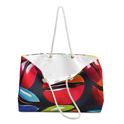 Colorful Coffee Bean Weekender Bag | Travel Tote, Coffee Lover Duffle | Moms Gifts