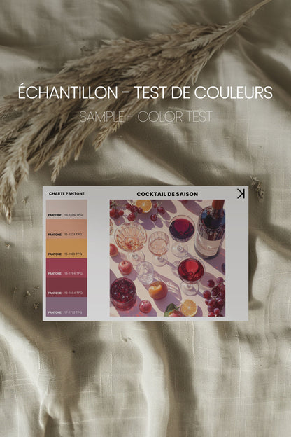 COCKTAIL DE SAISON, Oeuvre sur toile étirée