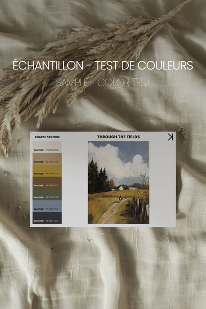 THROUGH THE FIELDS, Oeuvre sur toile étirée