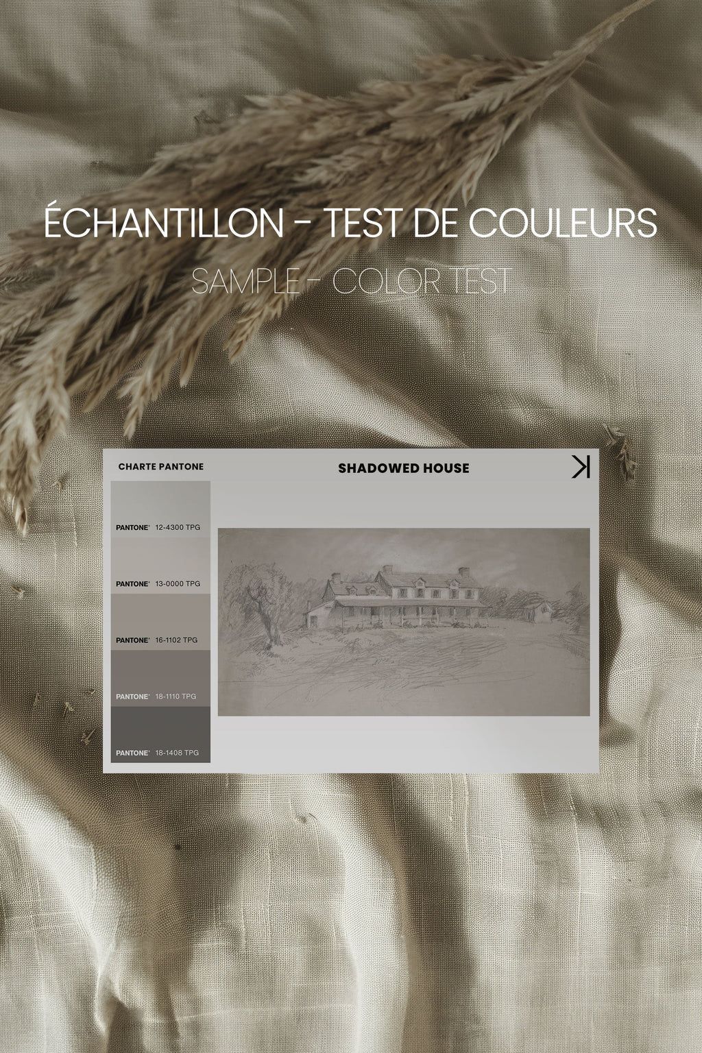 SHADOWED HOUSE, Oeuvre sur toile étirée