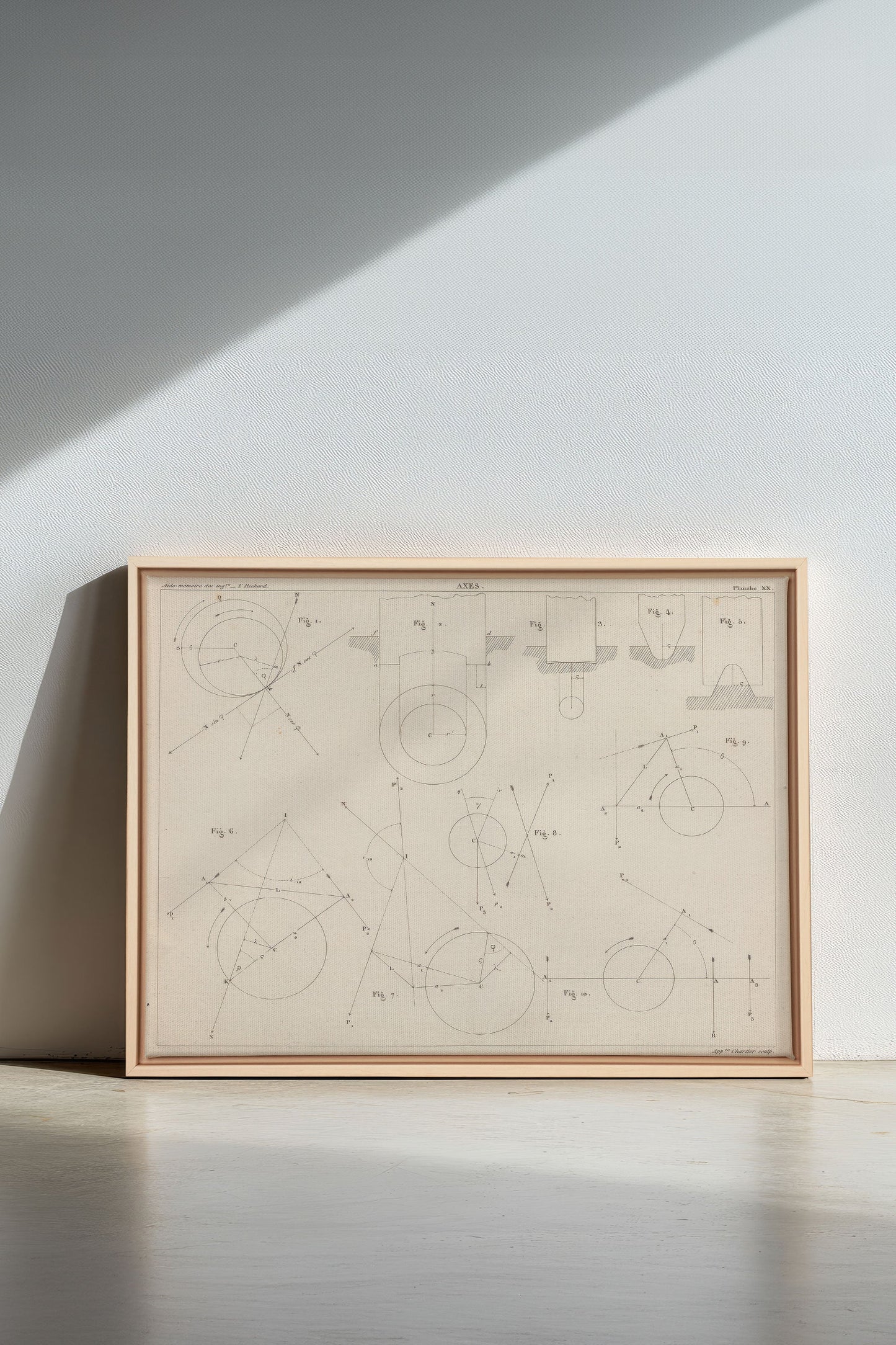 AU COEUR DES AXES, Oeuvre sur toile étirée