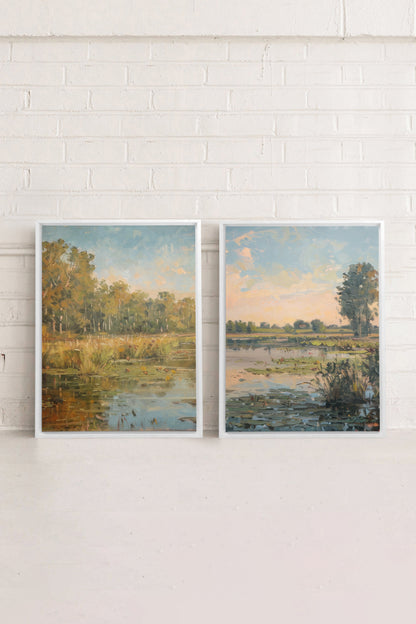 COMBINAISON CROATIAN WATERS (2 Oeuvres sur toile étirée)