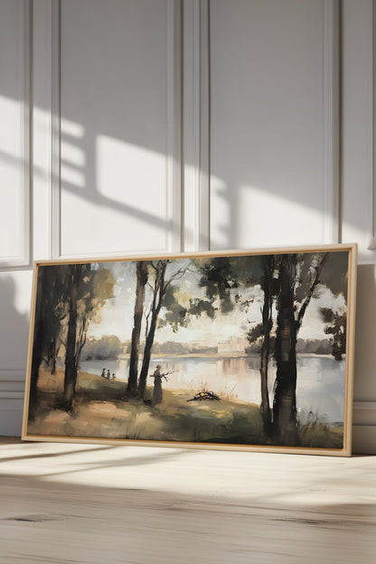 THE QUIET SHORE, Oeuvre sur toile étirée