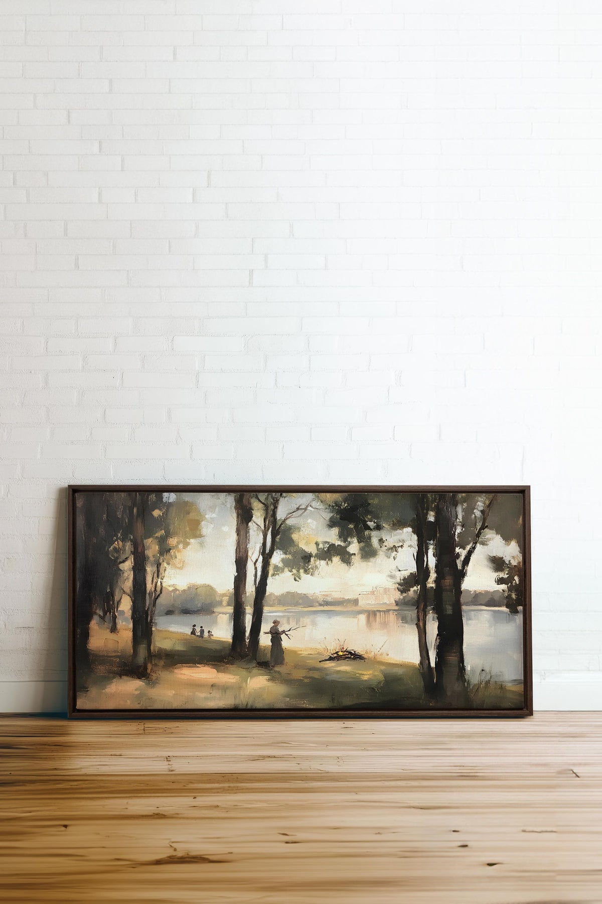 THE QUIET SHORE, Oeuvre sur toile étirée