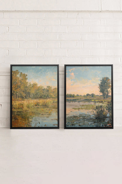 COMBINAISON CROATIAN WATERS (2 Oeuvres sur toile étirée)