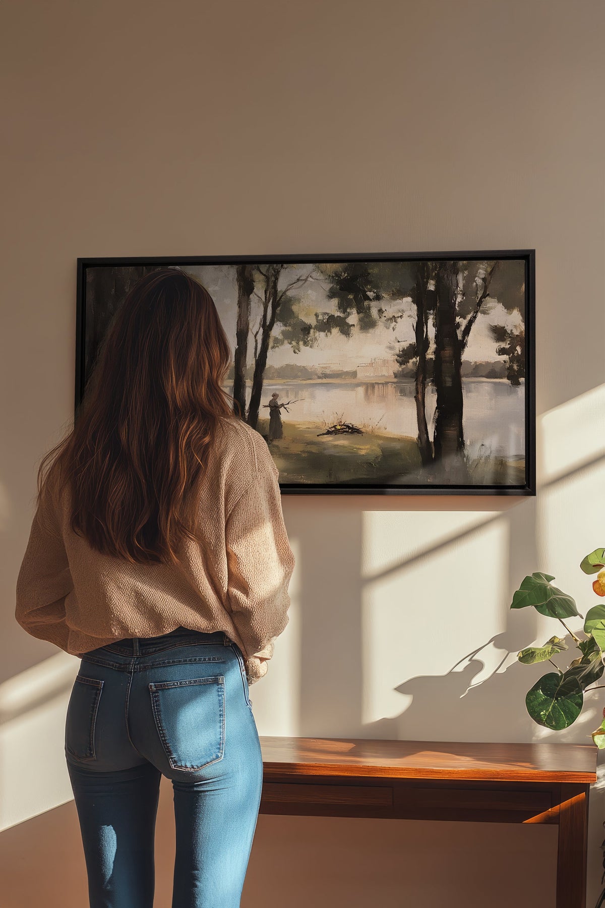 THE QUIET SHORE, Oeuvre sur toile étirée