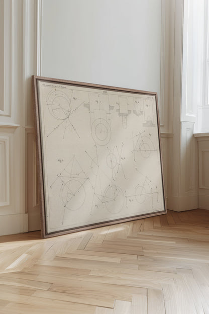 AU COEUR DES AXES, Oeuvre sur toile étirée