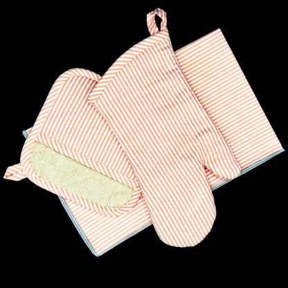 Banker Stripes Drill Weave Tea Towels