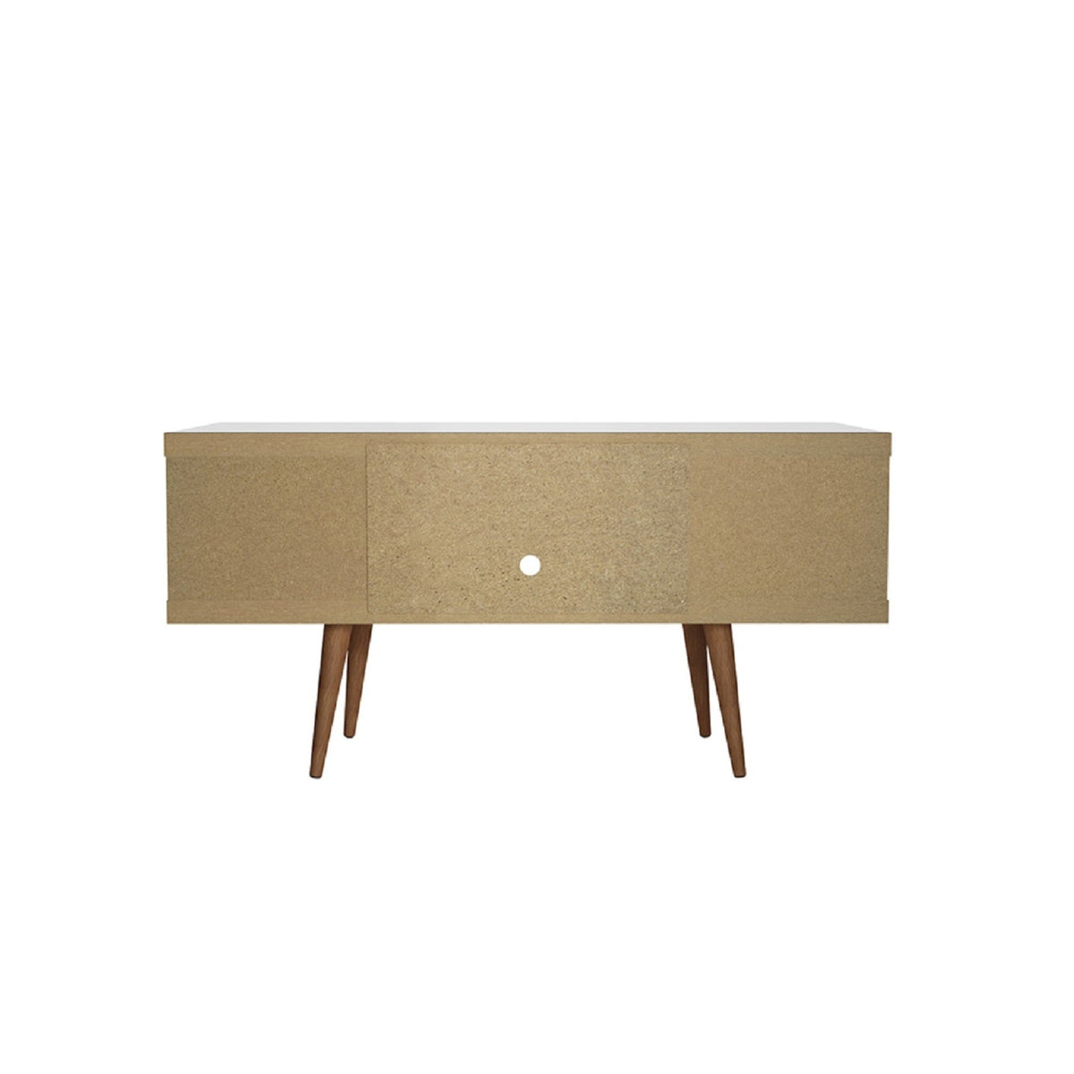 Eureka Modern 53.14" TV Stand with 4 Shelves - White
