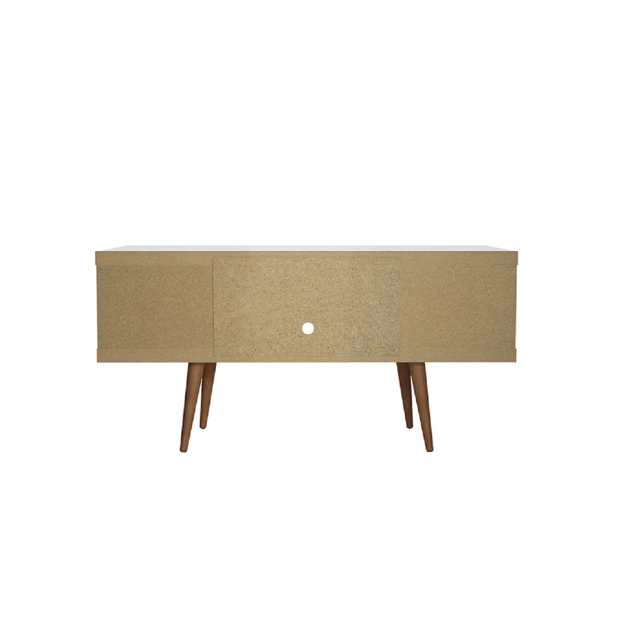 Eureka Modern 53.14" TV Stand with 4 Shelves - White