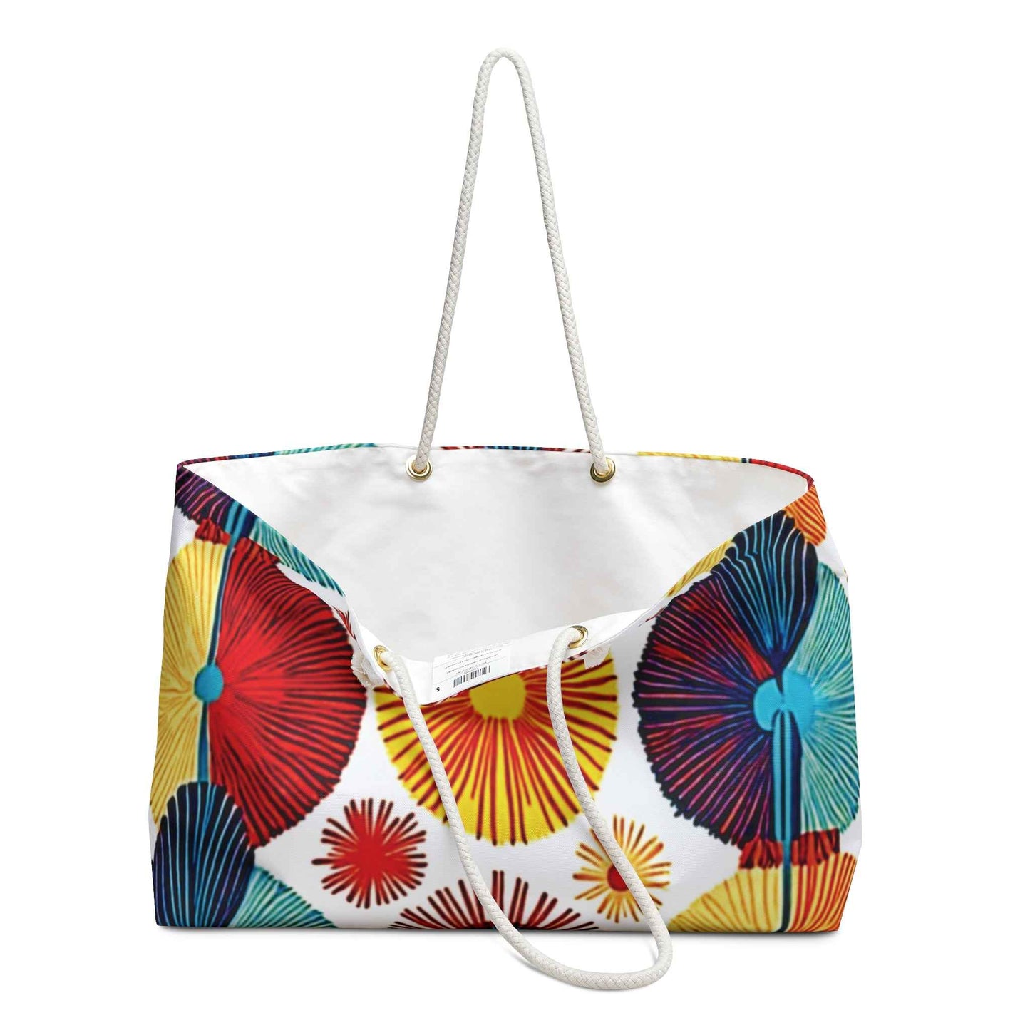 Colorful Floral Burst Weekender Bag | Beach Tote | Large Tote Bag | mom weekender bag