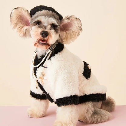 Coco Chewnel Cozy Dog Cardigan | Soft Winter Dog Sweater