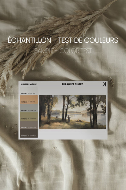 THE QUIET SHORE, Oeuvre sur toile étirée