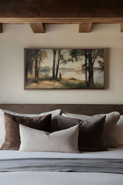 THE QUIET SHORE, Oeuvre sur toile étirée