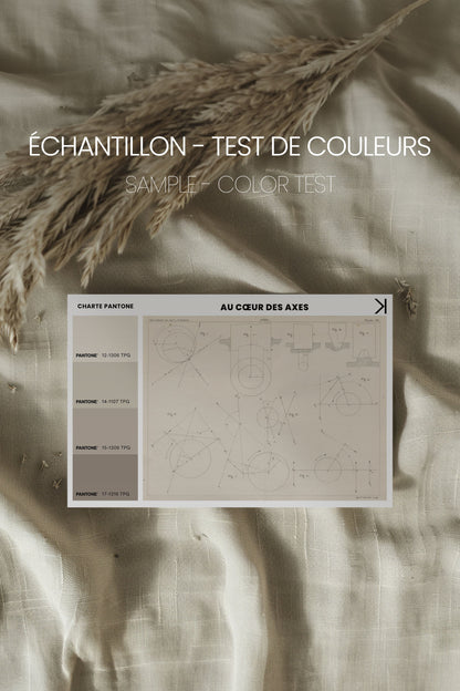 AU COEUR DES AXES, Oeuvre sur toile étirée