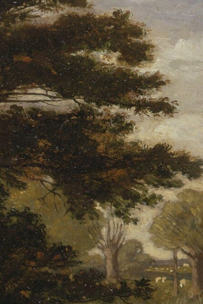 SOUS L'ARBRE ANCIEN, CADRE VINTAGE BRONZE