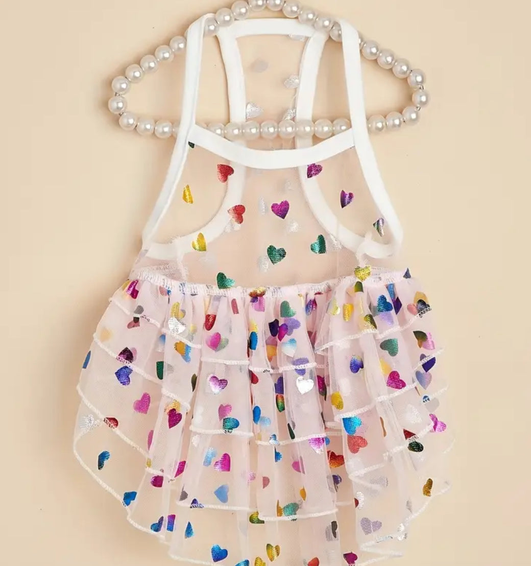 Heart Love Dog Dress | Designer Pet Dress