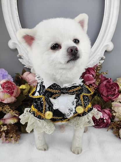 Classic Formal Dog Tuxedo Suit | Wedding Dog Suit with Bow Tie