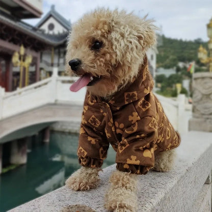 Chewy Vuitawn Dog Sweater – Luxury Knit Outfit for Dogs