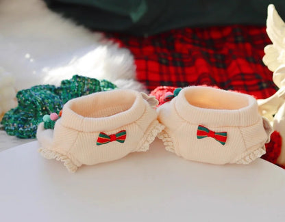 Holiday Heirloom Tweed Dog Dress Set | Dress with Matching Hat