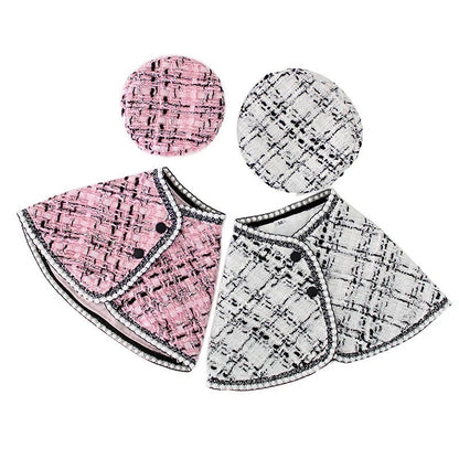 Tweed Hat and Cape Set – Luxury Classic Outfit for Dogs