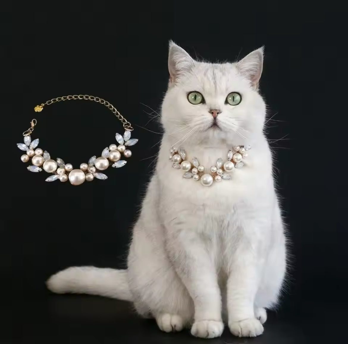 Queen of Pearls Necklace – Luxury Pearl Pet Necklace