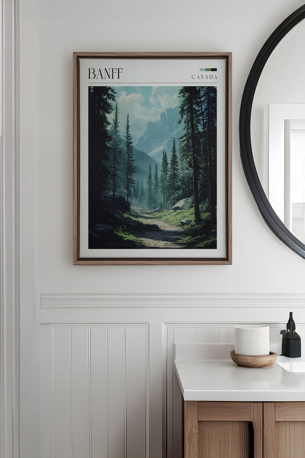 BANFF, Oeuvre sur toile étirée