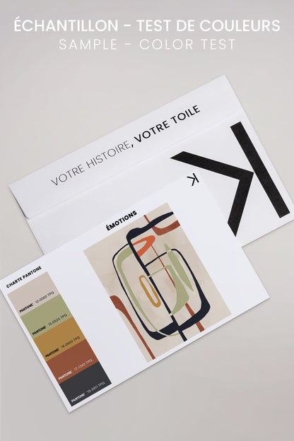 ÉMOTION, Oeuvre sur toile étirée